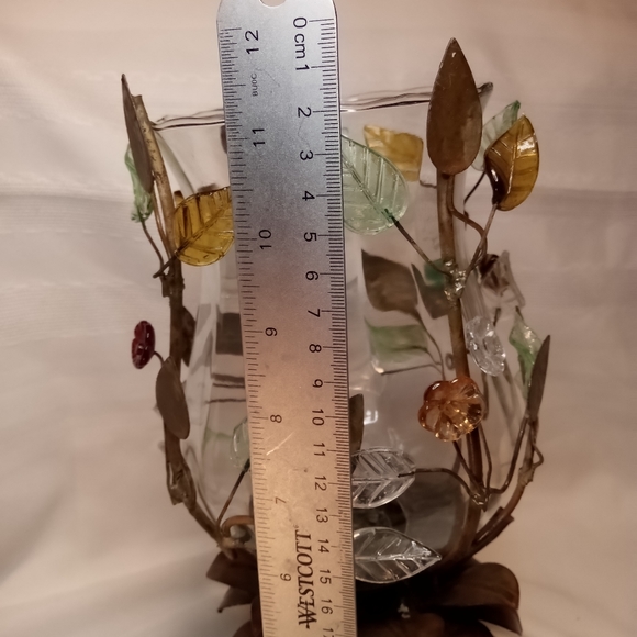 Copper Embellished Hurricane Candle Holder Set - Picture 15 of 15